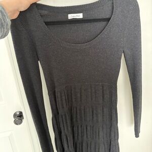 Calvin Klein Gray Knit Dress
